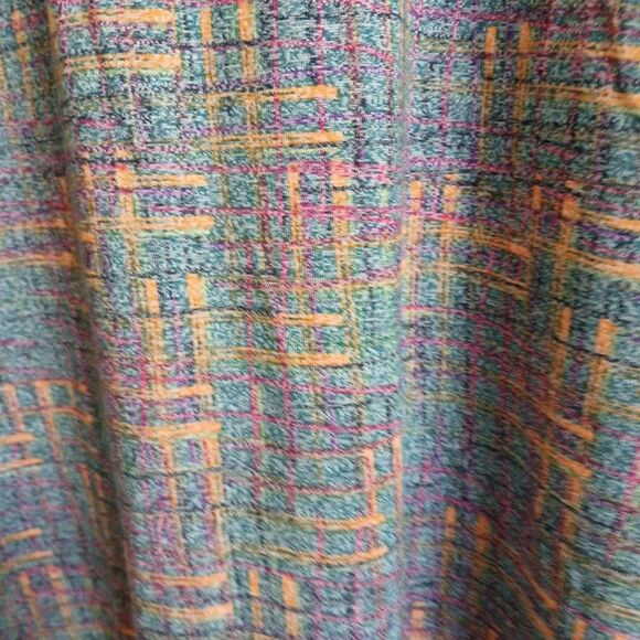 LuLaRoe M Green Purple Orange Geometric High Low Simply Comfortable Tunic Top - Picture 14 of 16